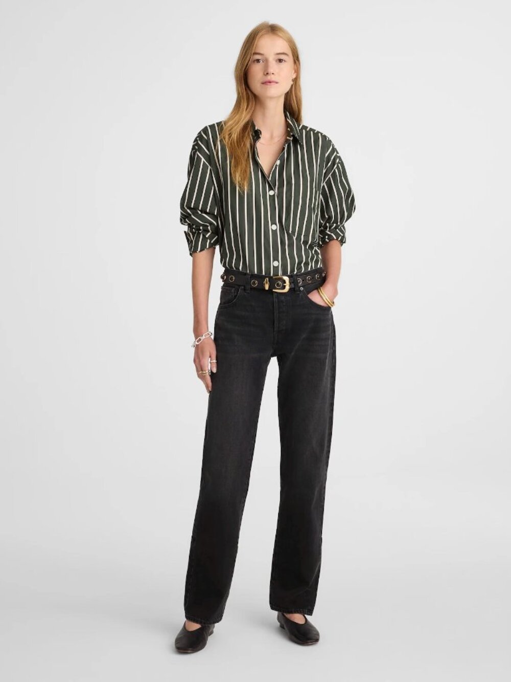 Madewell Women's The Dean Easy Straight Jean in Grey/Gray/Kingswood Wash 28